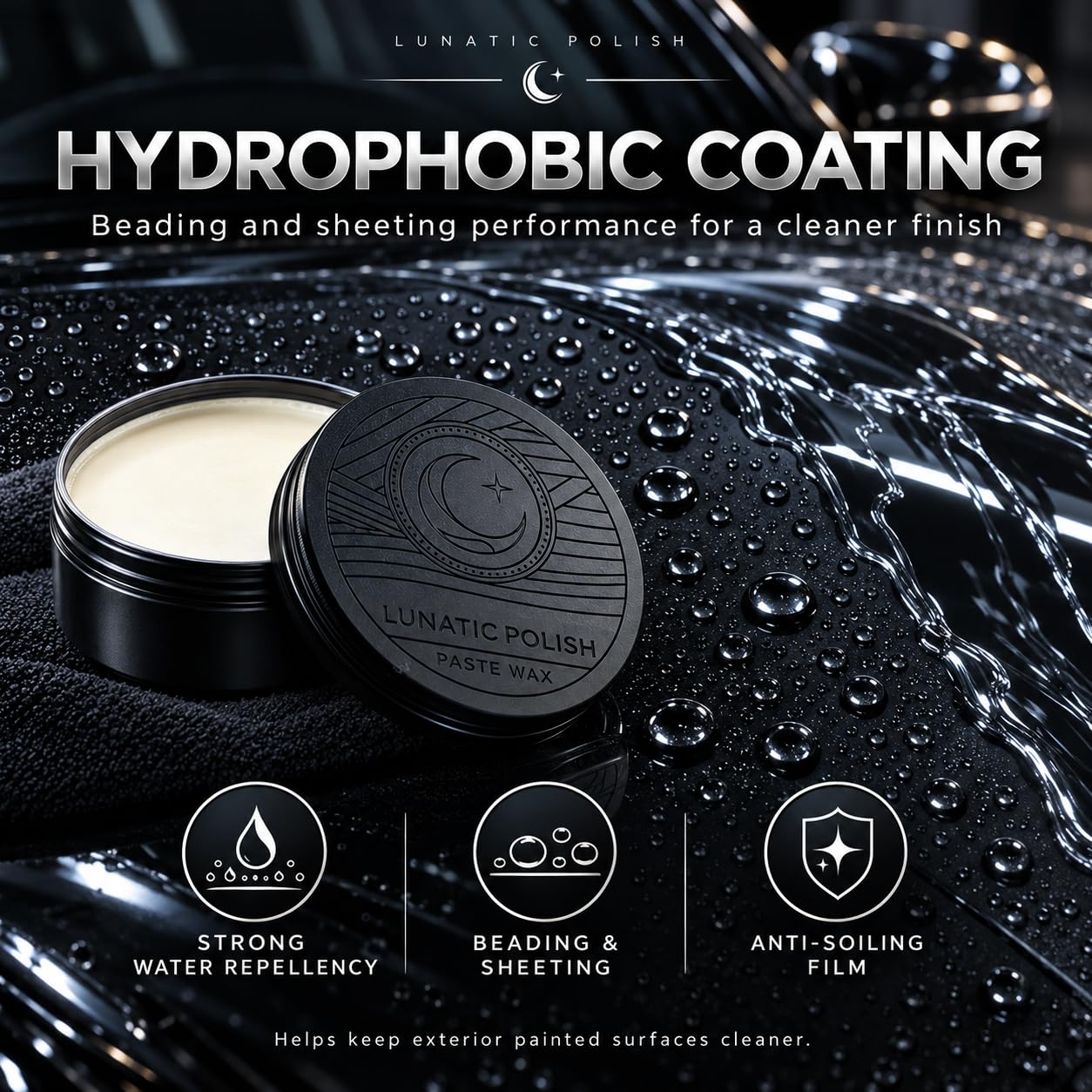 Amazon.com: Bullsone Lunatic Polish Moonlight Splash Paste Wax 5.3